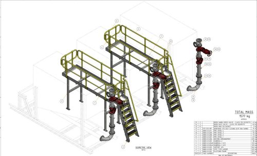 Mono CE104 - Skid Mounted Pump Hopper - CV Drive Access Platform